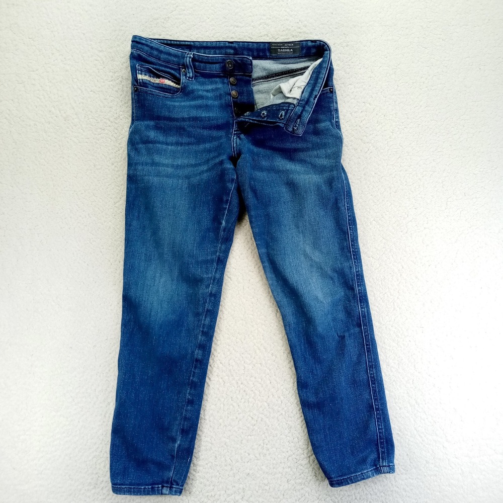 Diesel Babhila Slim Regular Waist Jeans Medium Blue Wash‎ W29 Stretch Denim